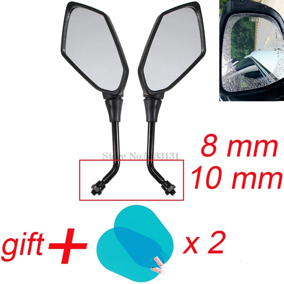 Original Motorcycle Mirrors Side mirror for 2004 Ktm Sx Kawasaki Z750 2007 Harley 883 Iron Suzuki Dr with waterproof cover