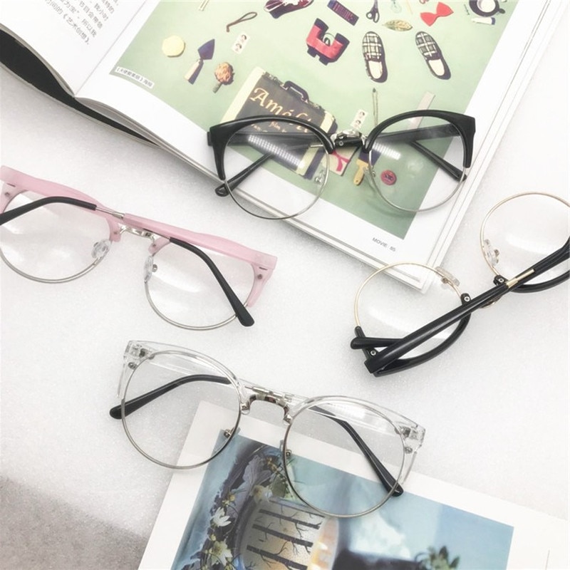 Montura transparente para gafas para hombres y mujeres, gafas Anti-fatiga, Ojo de gato, , gafas de ordenador, lentes de óptica Retro para hombre