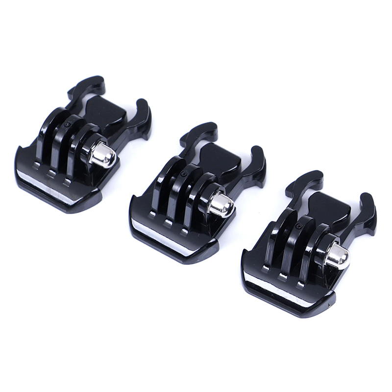 3Pcs Helm Borstband Adapter Voor Go Pro Hero 4 3 Xiaomi Yi Sjcam Quick Release Gopro Gesp Basic mount Platte Gesp Clip