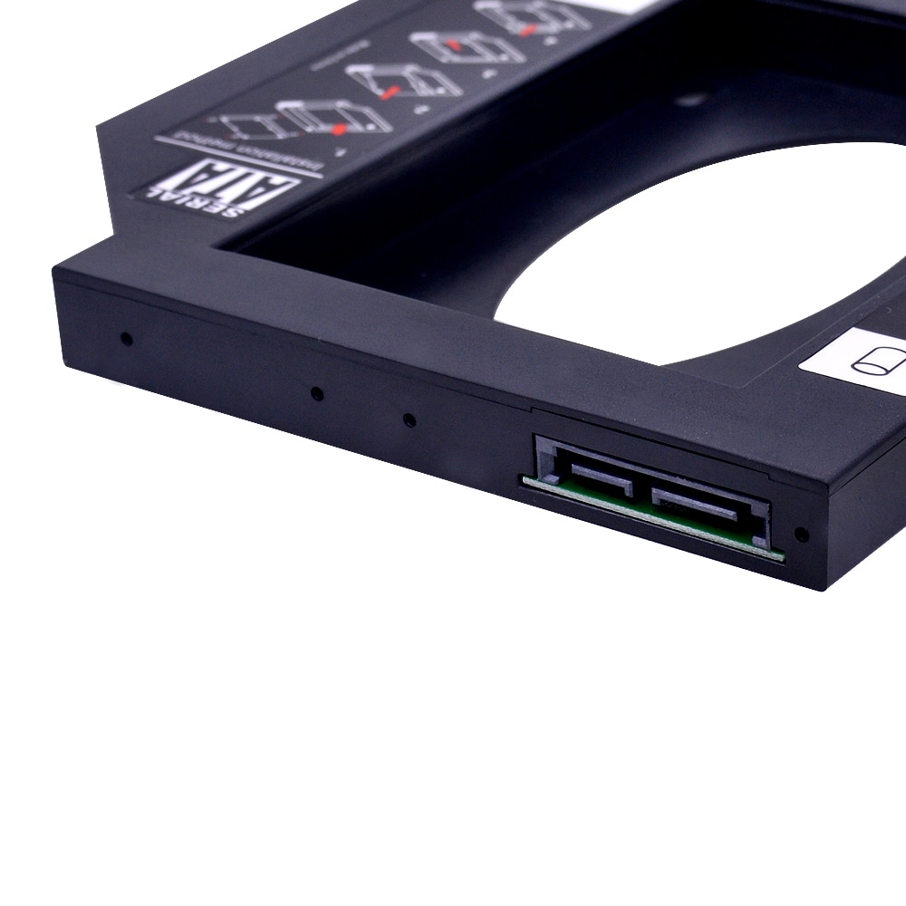 CHIPAL Plastic Material Universal 2nd HDD Caddy 12.7 mm SATA 3.0 for 2.5&quot; SSD HDD Case Enclosure for Notebook ODD DVD/CD-ROM