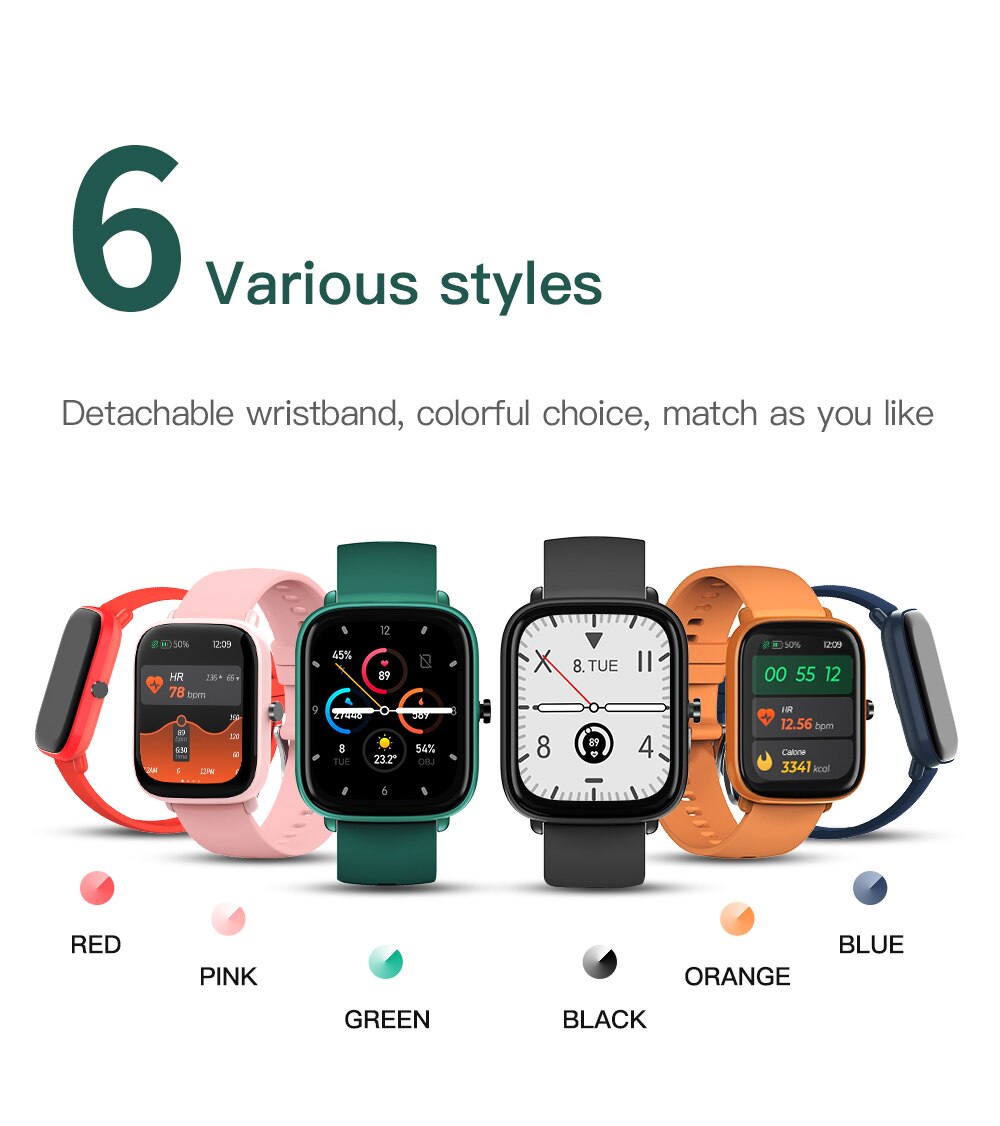 Impermeabile cardiofrequenzimetro Fitness Tracker sport Smart Watch: green