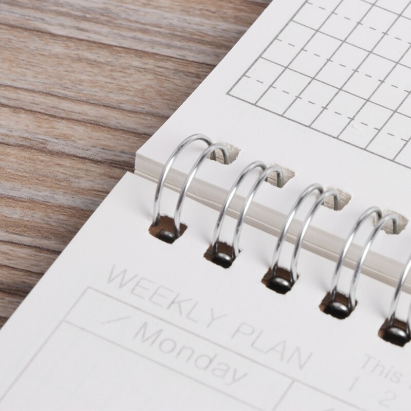 Planer Buch Monatliche Wöchentlich Täglichen Agenda Zeitplan leer Tagebuch DIY Studie Notizbuch