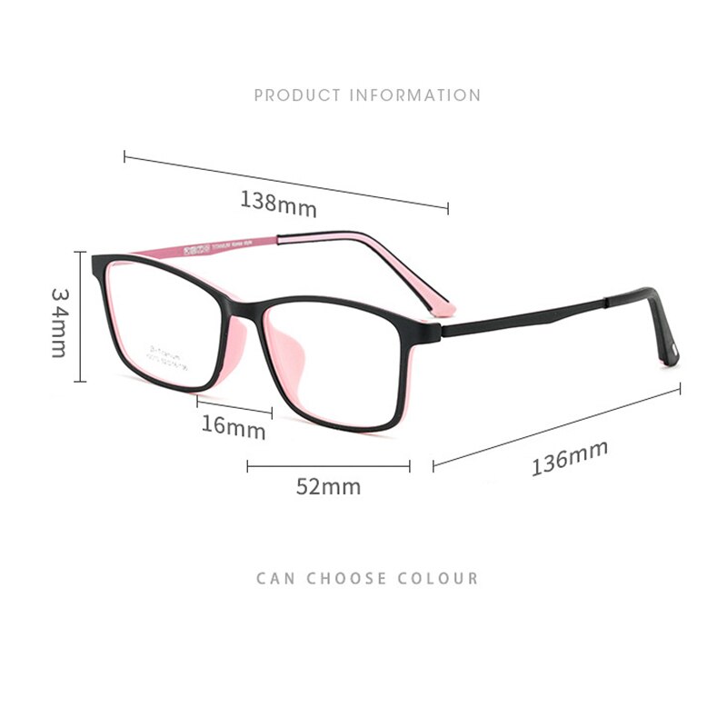 Montatura per occhiali da vista da vista per uomo e donna