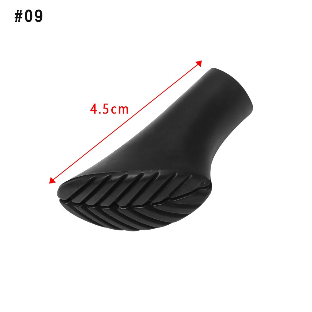 Bastones nórdicos para caminar, 1 unidad de puntas de bastón, accesorios de alpinismo para senderismo, bastones ajustables protectoras para la cabeza: 9