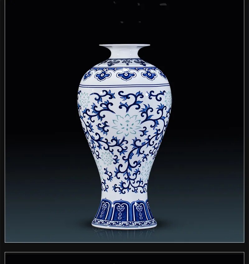 Bone China Flower Vase, Home Decor, Chinese Tradition Vases for Flowers, Ceramic Vase Decoration Home, Living Room
