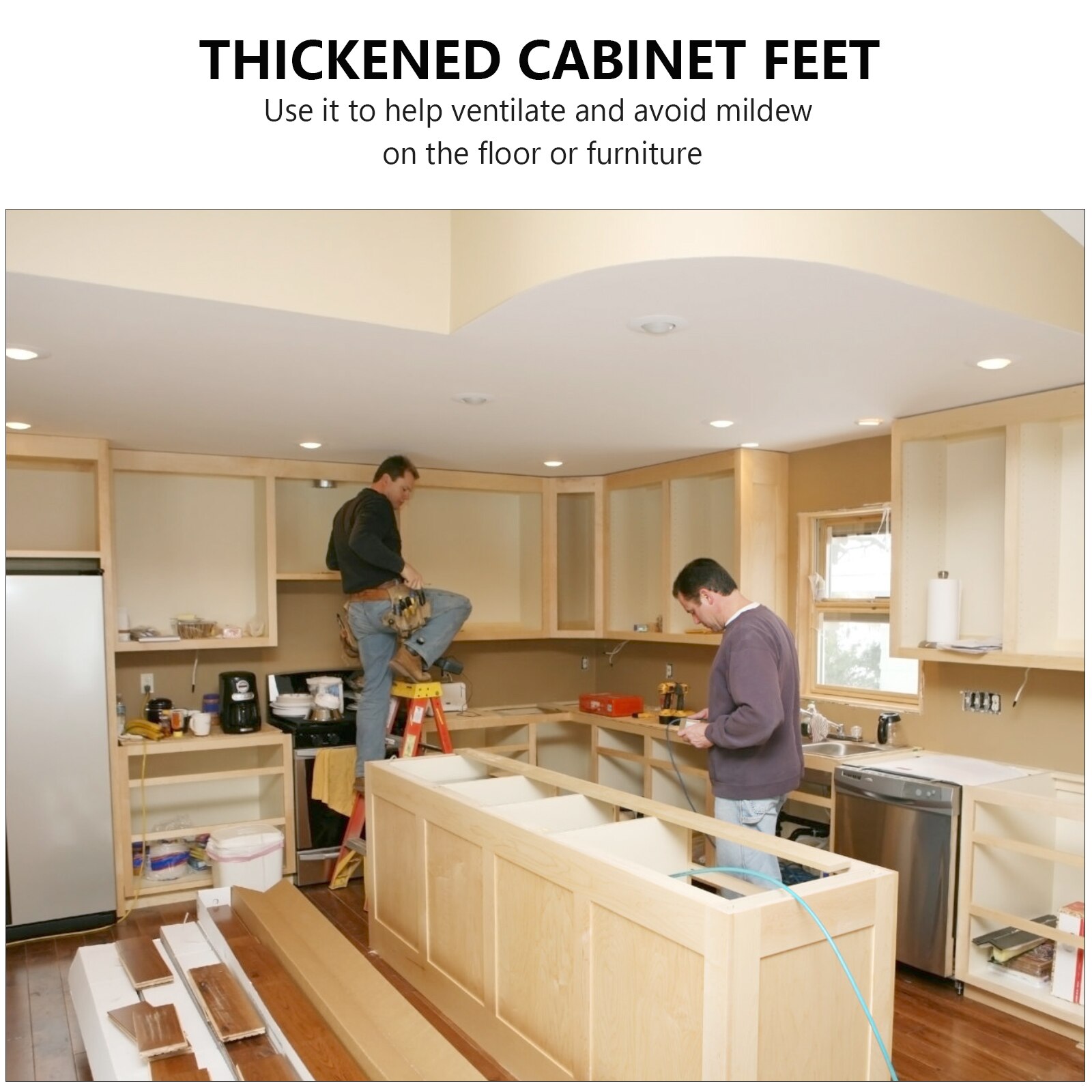 10 Sets Kitchen Kick Board Plinth Clips Cabinets Kick Board Clips with Screws