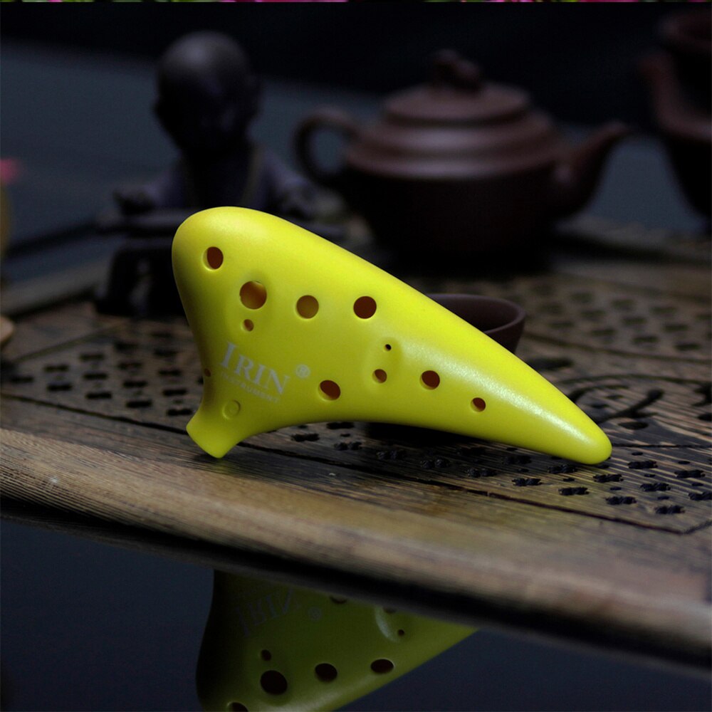 12 Gaten C Ocarina Muziekinstrument Met Opbergtas Abs Materiaal Ocarina Klassieke Ocarina Alto C Abs Ocarina Voor Beginner (Groen