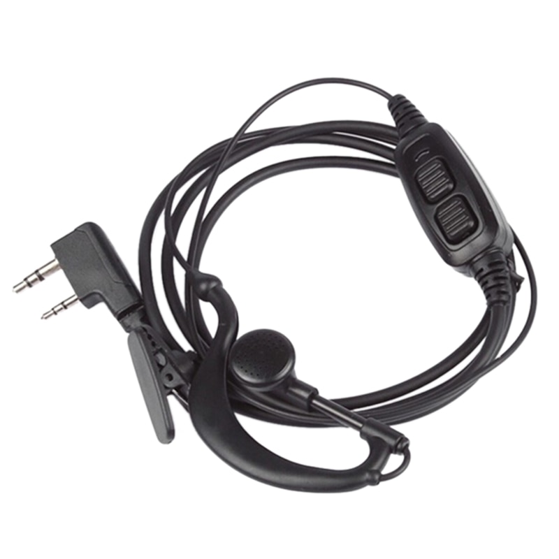 BAOFENG uv-82 accessoires originele dual PTT headset oortelefoon met microfoon voor UV 82 UV82L UV-89 2 -weg radio