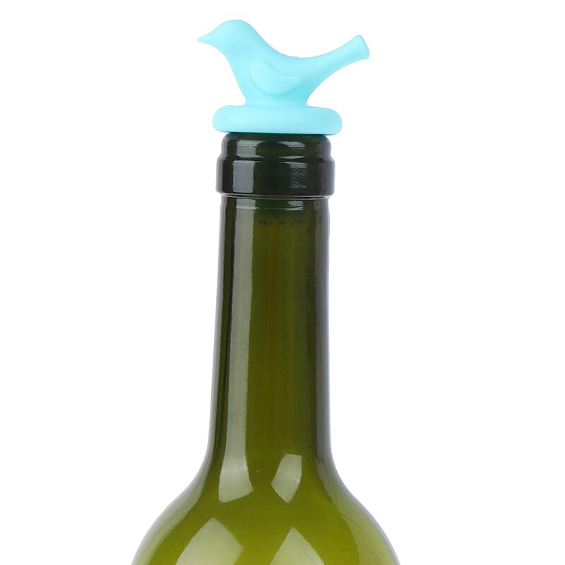 Bouchon verseur de vin en Silicone | Bouchons de vin créatifs d'oiseau, bouchon de bouteille, bouchons de mariage 1 pièce
