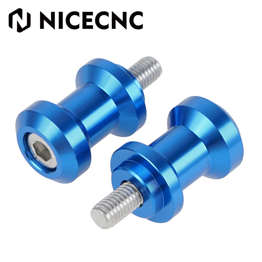 Nicecnc 8Mm Cnc Achterbrug Spoelen Sliders Swing Arm Voor Suzuki SV650 SV650S SV1000 SV1000S SFV650 TL1000S TL1000R TL1000 R/S Sv: Blue