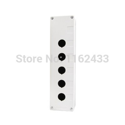 BX5-22 5 hole push button switch box for 22mm mounting hole push button: White