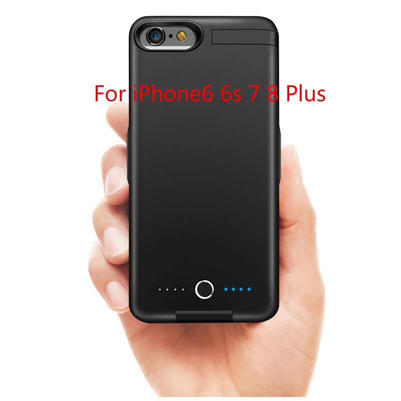 Aroay 10000 mah akku takakannen iphone 6 6s 7 8 akun plus powerbank latauksen tapauksissa varmuuskopiointi iphone 6 6s 7 8: Iphone 6 6s plus: lle