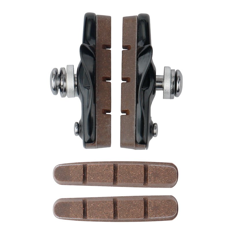 Baradine Road Bicycle Carbon Rim Braking Blocks Linear Pull Friction Wheel Brake Pads Detachable Cork Inserts Light Weight: 470TC-1 KN Z1P