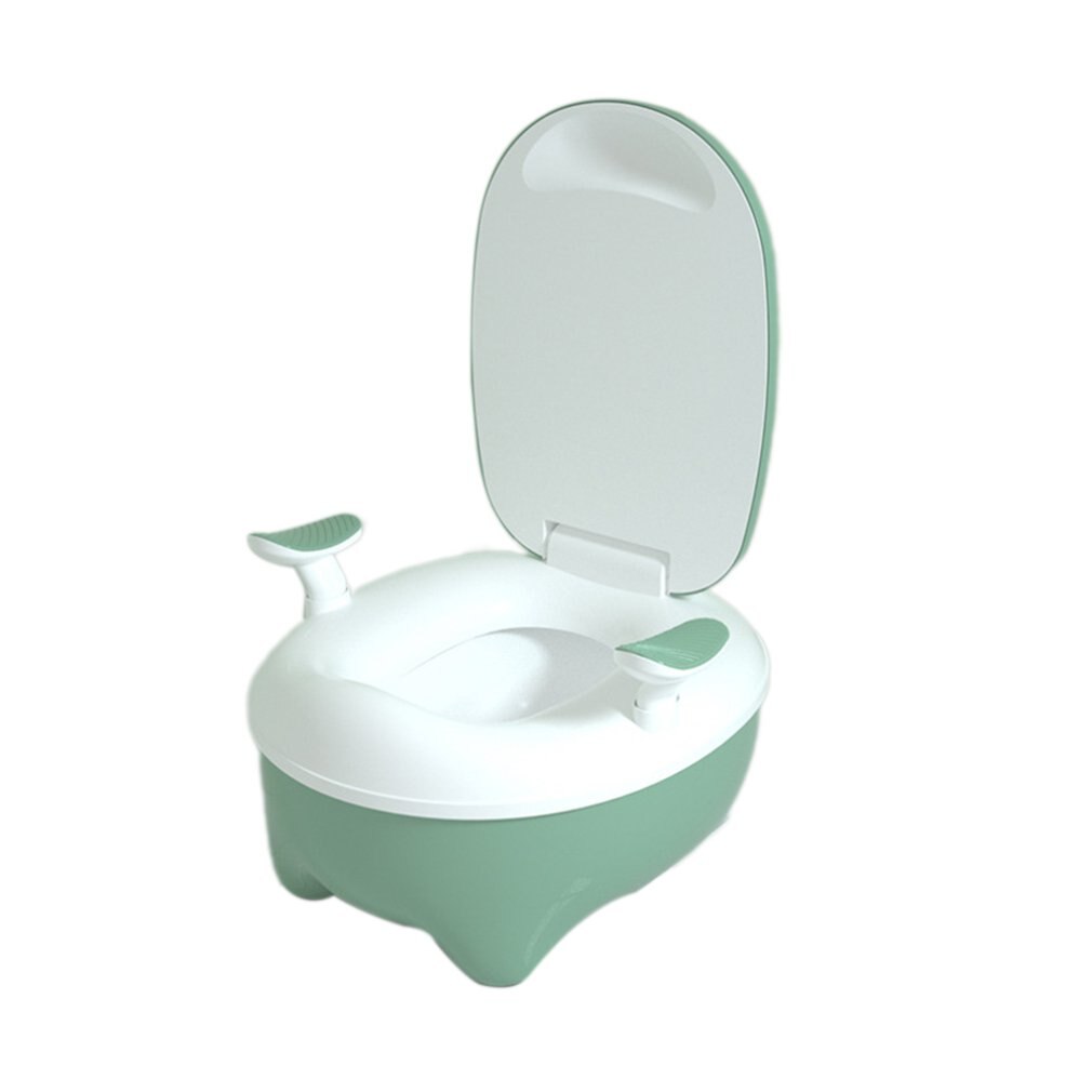 Children's splash-proof urine toilet boy girl baby toddler urinal child toilet seat potty toilet seat: Green
