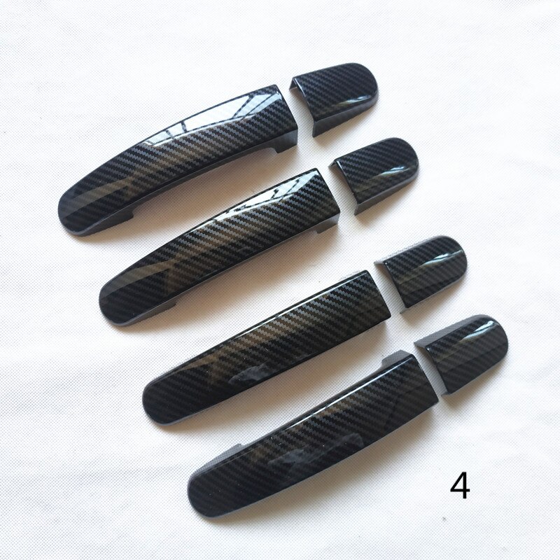 Door Handle Cover Trim for Ford Transit Custom Tourneo Plastic Car Accessories Imitation Carbon Fiber: 4