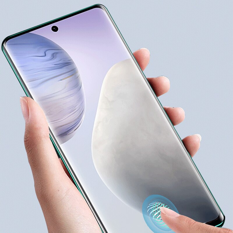Jgkk Uv Vloeibare Volledige Lijm Cover Voor Vivo X60 Pro Plus Screen Protector Gebogen Gehard Glas Voor Vivo X60Pro + uv Glas