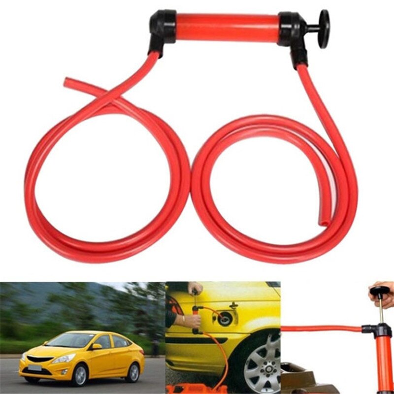 Pompe à Vidange Huile Moteur Manuelle 6L - 4 Tuyaux (4-10mm) - Pour Voiture, Bateau, Tondeuse - Socle Stable Et Sans Fuite