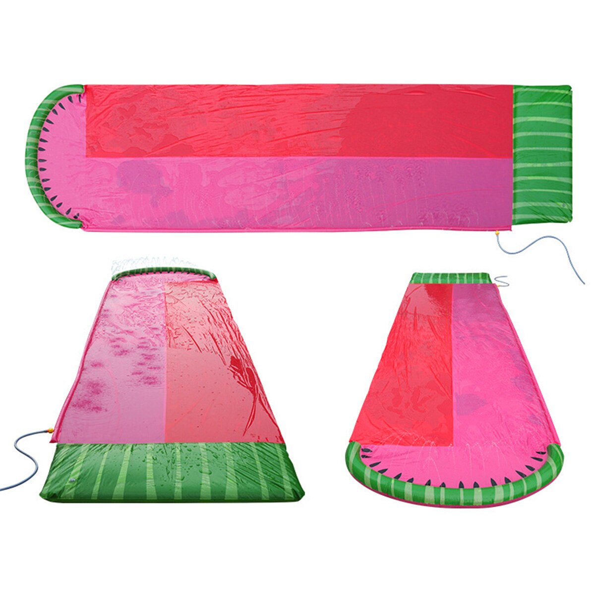 Children's Summer Watermelon Waterslide Inflatable Toy Garden Kids Entertainment Outdoor Water Skiing Surfboard Water Toys Game