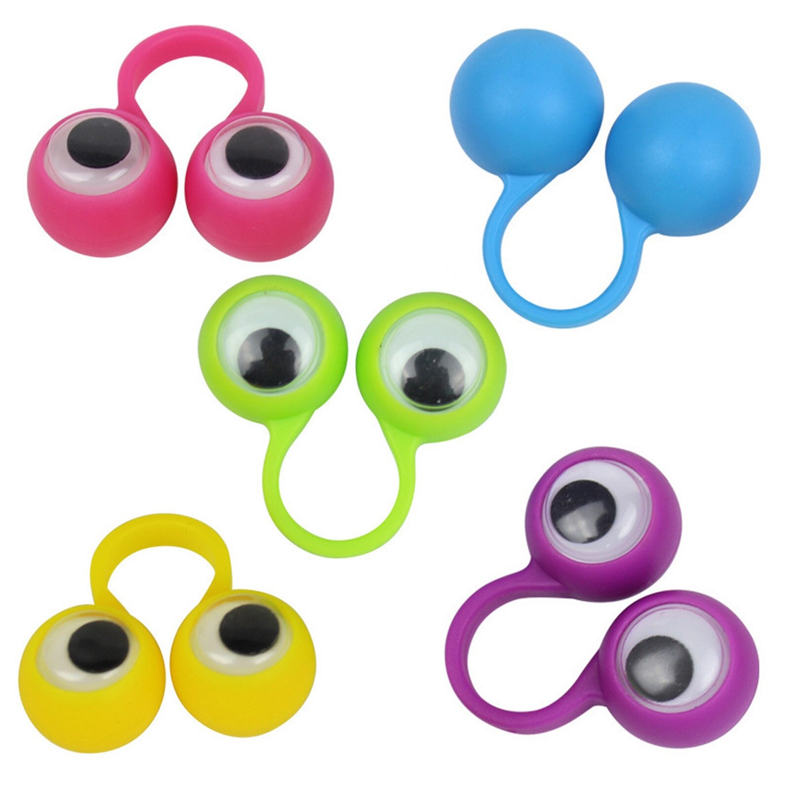 freundlicher Auge Fingerpuppen googeln Augen Ringe Augapfel Ring Bausatz freundlicher Party Favor Persönlichkeit Finger Dekoration Geburtstag