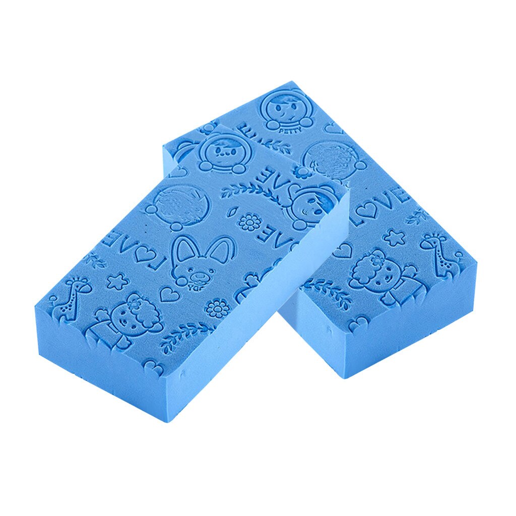 2x Bath Sponge Adult Child Soft Exfoliating Body Skin Bathing Soft Body Cleaning Bath Spa Sponge Scrub Bath Ball #20: Blue