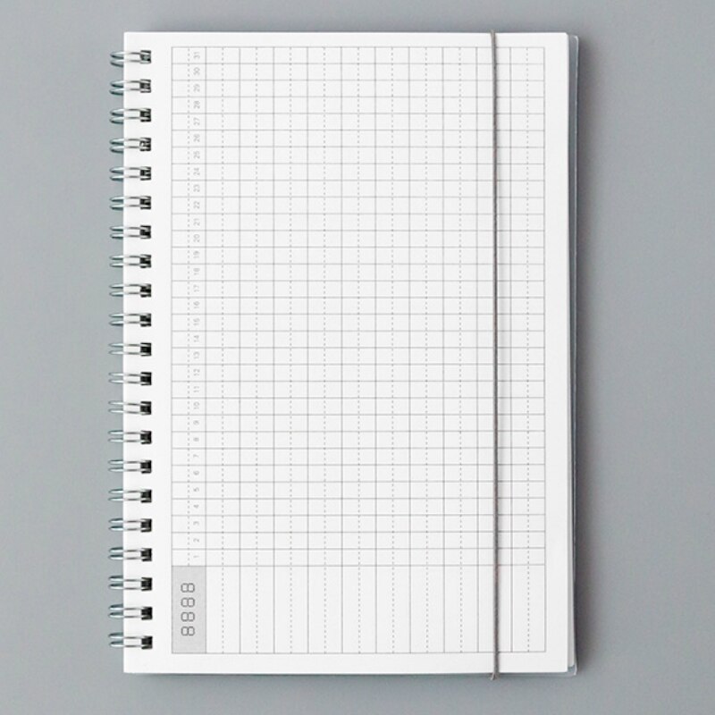 Notebooks Agenda Daily Weekly Monthly Plan Spiral Organizer A5 Note Books Monthly Transparent Schedule Agenda Planner: Monthly plan