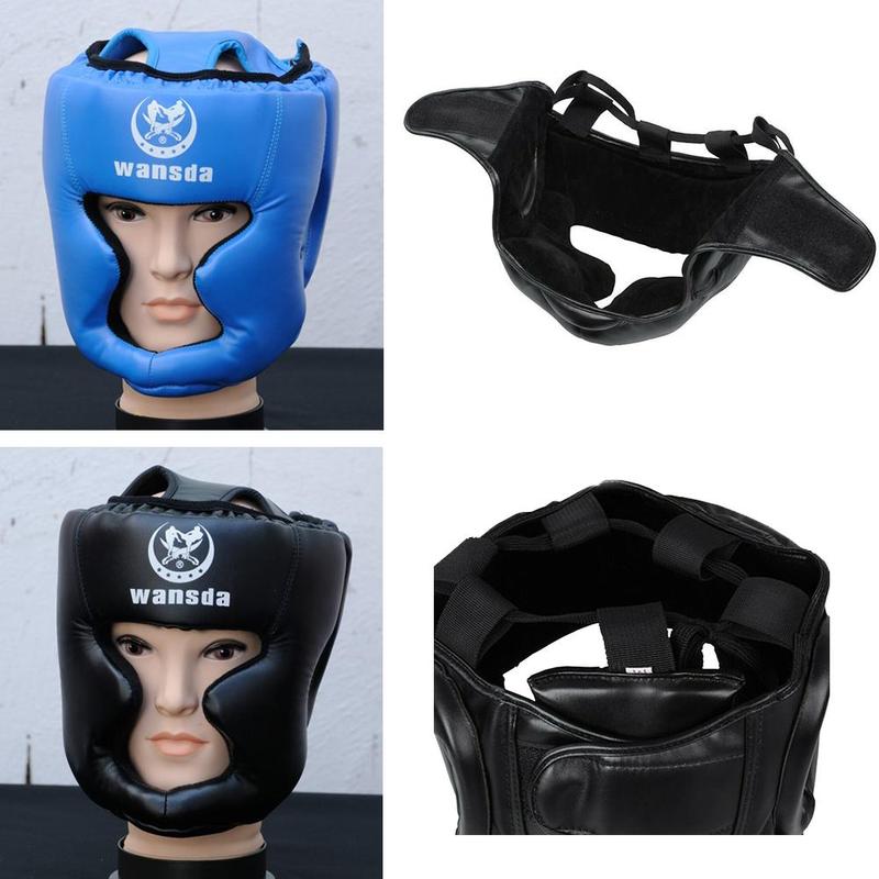 Gesloten Boksen Hoofd Protector Sparringhelmet Mma Muay Thai Kickboxing Brace Hoofdbescherming Boksen Helm