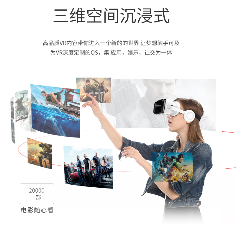 Original VR Virtual Reality 3D Glasses Box Stereo ... – Vicedeal