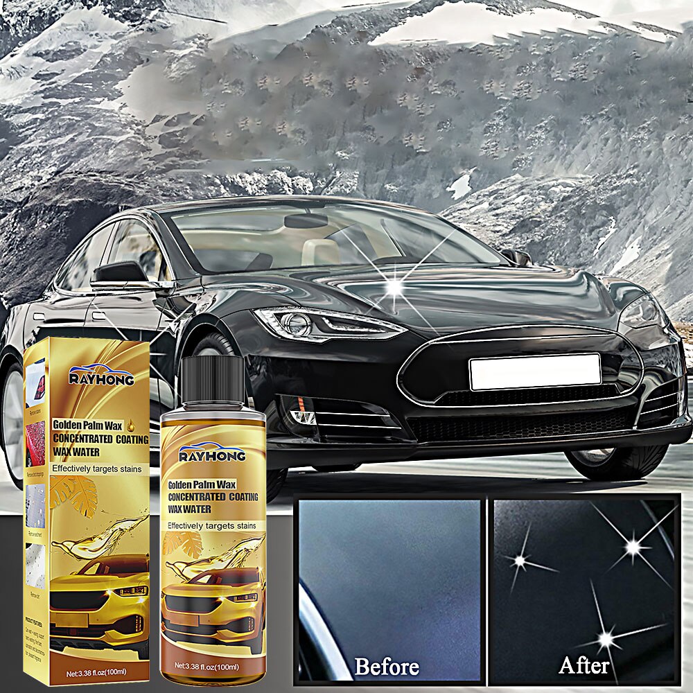 Car Wash Wax Foam Cleaner Carnauba Wax 3 in 1 Ceramic Coating Car Wax Polish Top Coat Polish Paint Sealant