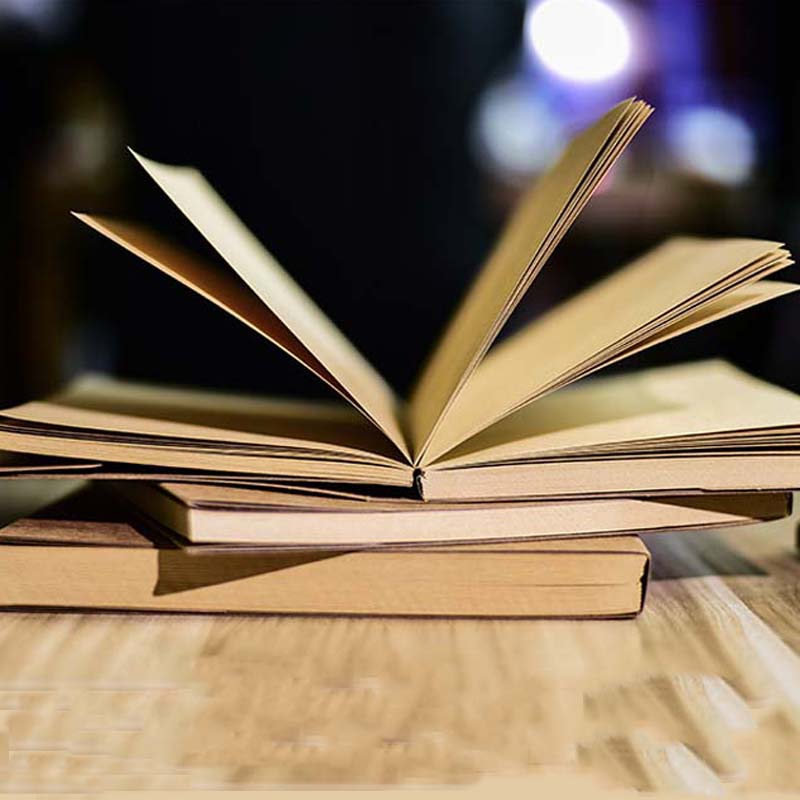 Ezone anteckningsbok planerare brun/beige papper tomma sidor skiss anteckningsbok klippbok resedagbok skola kontorsmateriel