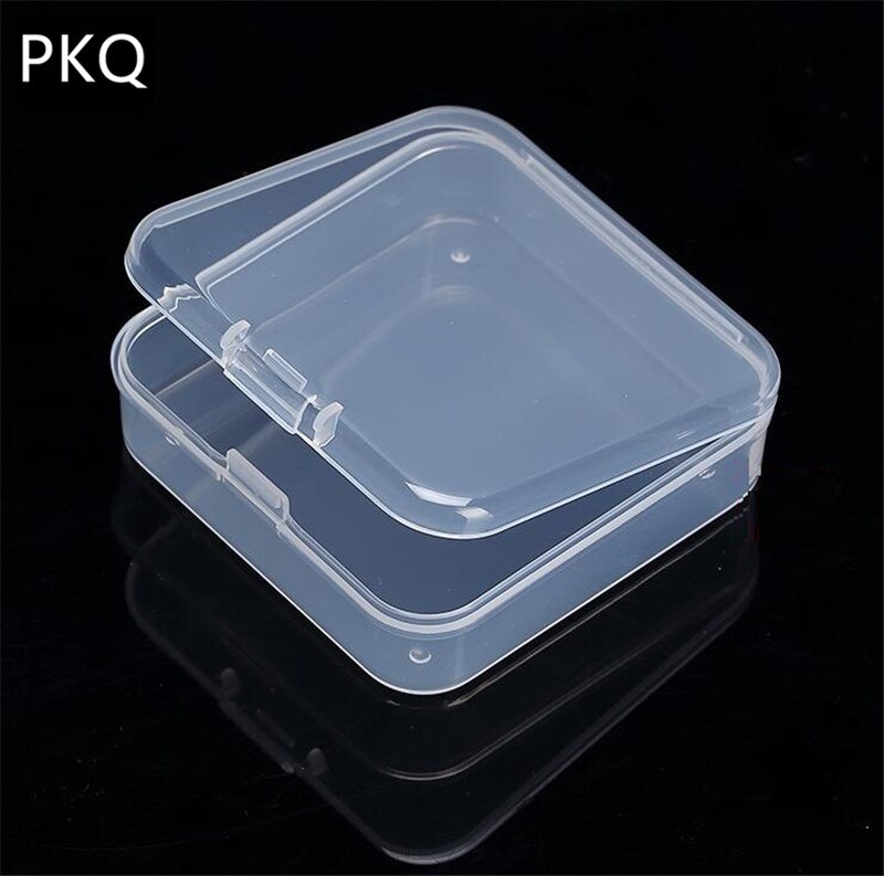 21 größen Rechteck transparent Kunststoff Kasten Klare Quadratische Mehrzweck Anzeige Kasten fallen Kunststoff Schmuck Lagerung Boxen Neue: 6.4x6.4x2cm
