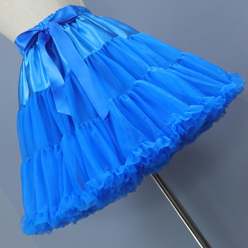 White Black Lolita dress skirt Petticoats 2022 Jupon lolita petticoat underskirt Falda Cerceau mariage: Blue