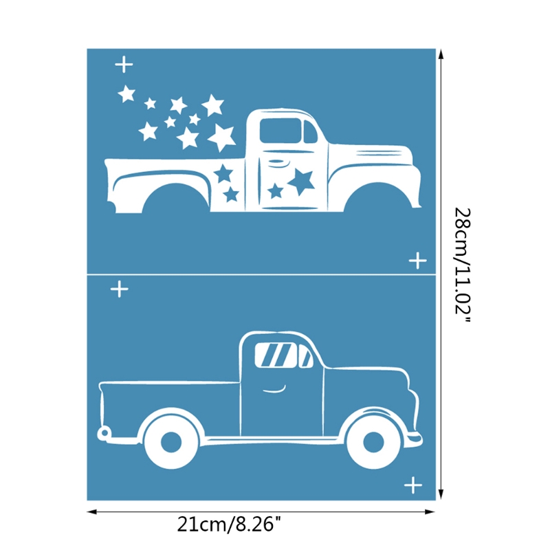 Car Self-Adhesive Silk Screen Printing Stencil Reusable Sign Stencils Painting