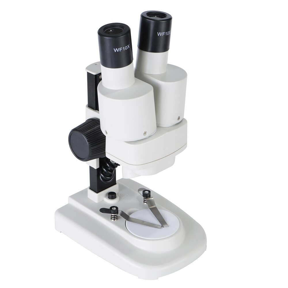 Métal 20X LED enfants Microscope loupe biologique binoculaire Microscope expérience scientifique loupe microscopique