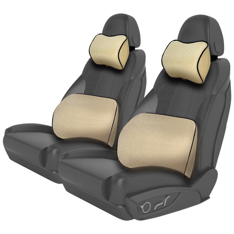 Suporte lombar de apoio para costas de carro, almofada universal de espuma de memória padrão para o assento de carro para escritório