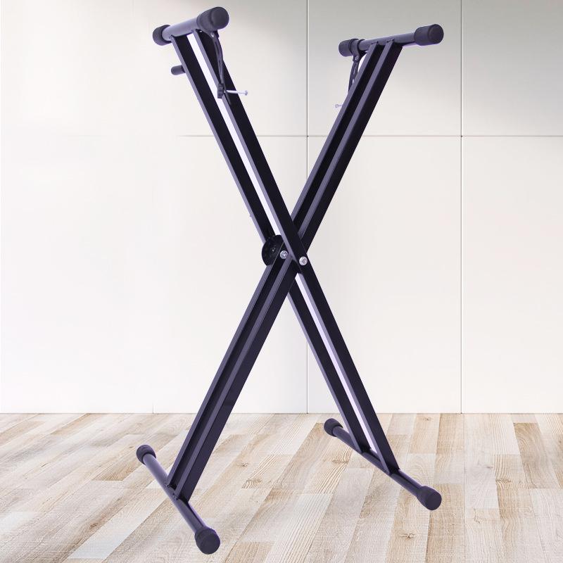 Universal X-style Keyboard Stand Bracket Portable Holders Adjustable Height For Music Electronic Keyboard Piano Guzheng: Default Title