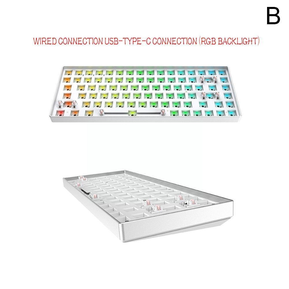 Tester84 Gaming Keyboard Diy Kit Type-c Symphony Switch Keyboard Tester Machine Shaft Backlight Plug Wired L4j9