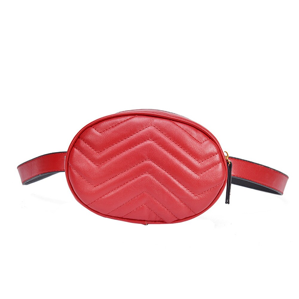 Vrouwen Heuptas Packs Lederen Riem Borst Tas Dames Borst Taille Zakken Telefoon Avondfeest Cltuch Tassen Hip packs: Rood