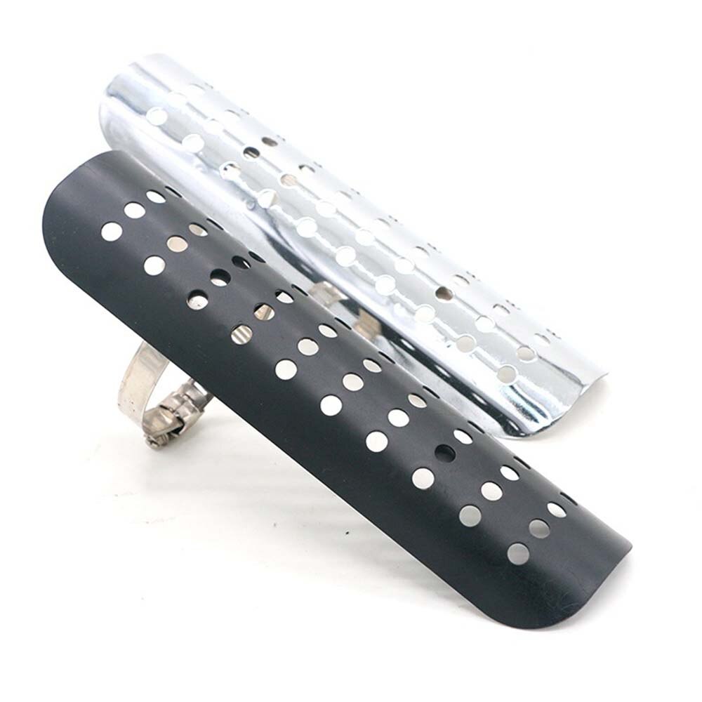 Chrome Scooter motorcycle exhaust Heat Shield moto Exhaust Muffler Pipe Cover Heel Guard For Harley Softail Dyna Cruiser