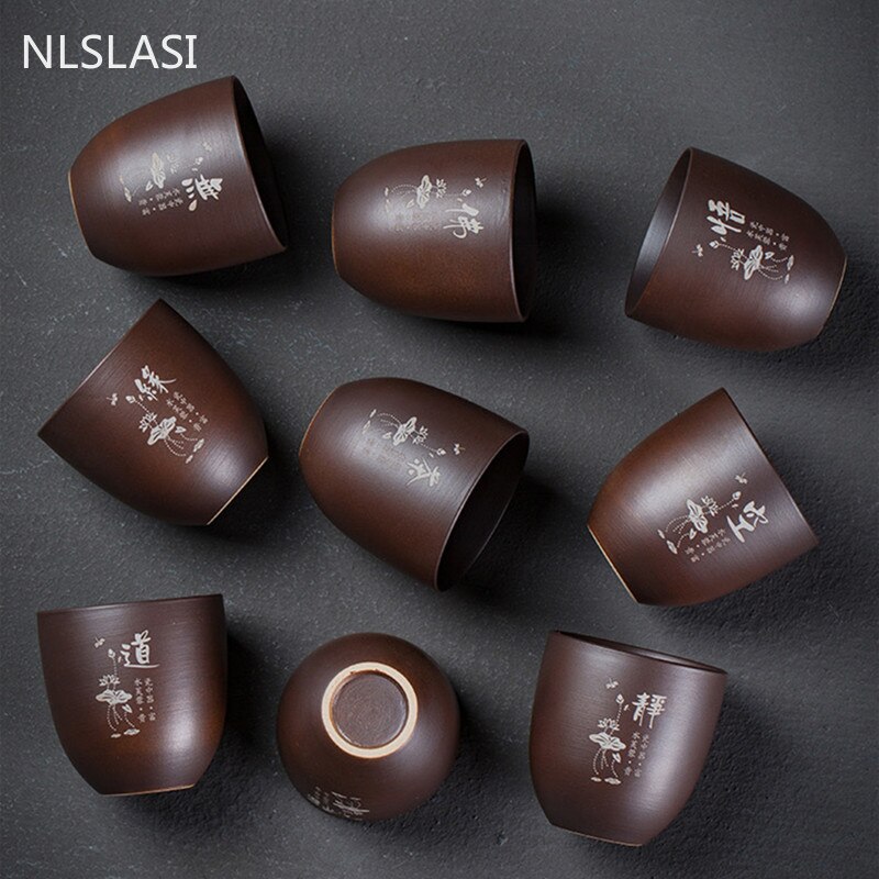 Yixing – tasse à thé en argile violette, tasse à café Oolong, thé fait à la main, Boutique, tasse à thé Master, portable, unique