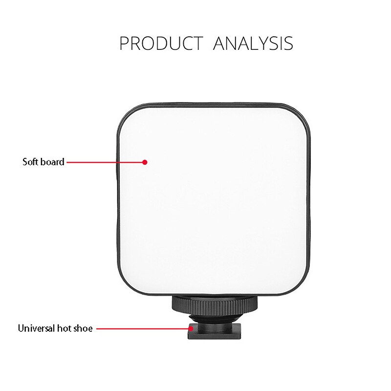 Dimmerabile 49 HA CONDOTTO LA Luce Mini Portatile Ricaricabile Video Luce di Riempimento per la Trasmissione In Diretta Vlog All'aperto Fotografie A