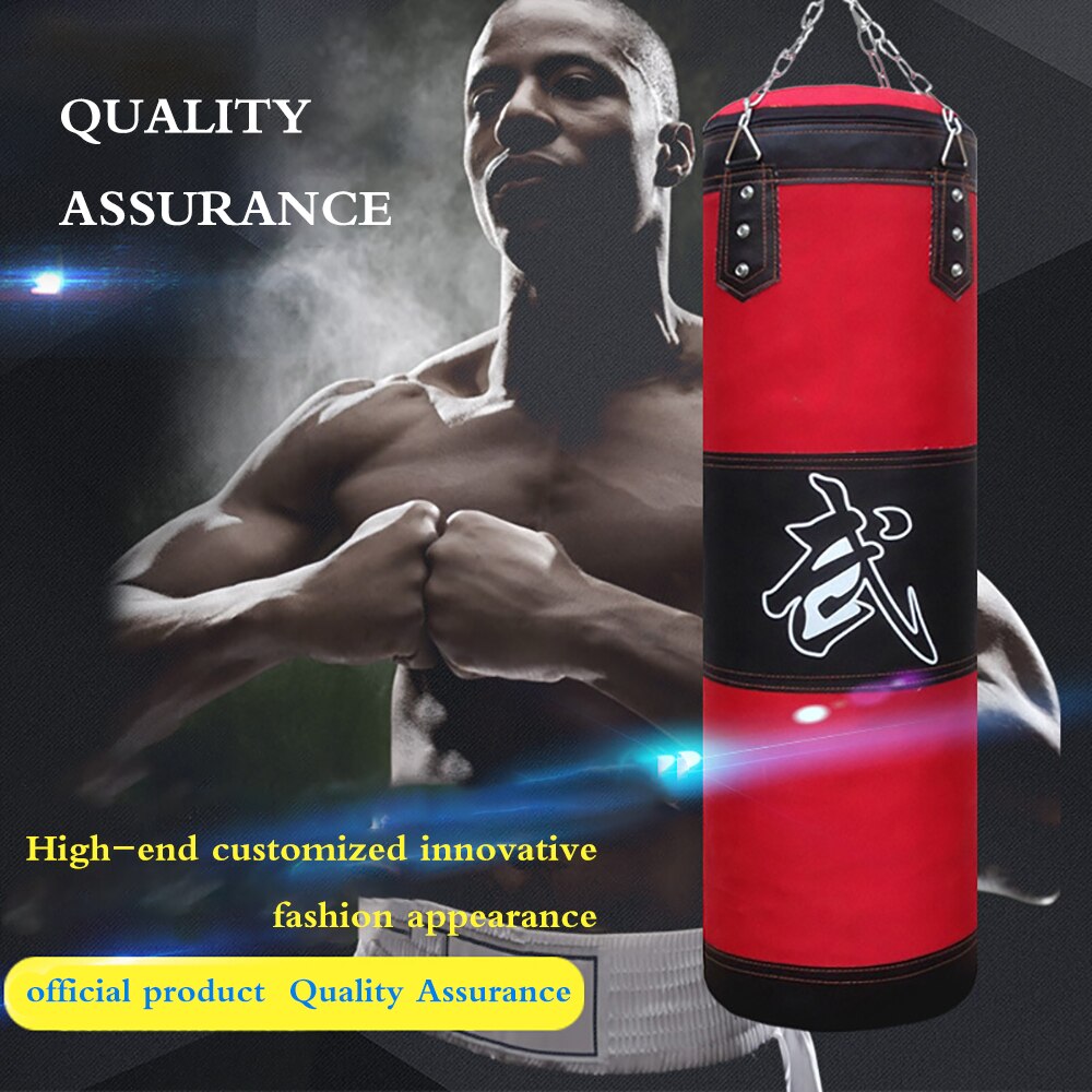 Tre lager träning fitness mma boxning boxningssäck tom sandsäck muay thai boxer gym tung muskulation sandsäck barn