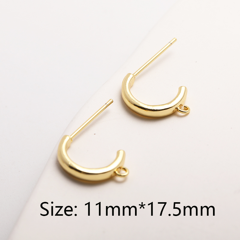 Pendientes de pentagrama chapados en oro de 14K, 7,5mm, bonitos dijes con incrustaciones de circón, colgantes de estrella pequeña, accesorios para hacer joyería DIY,: M / Rosa