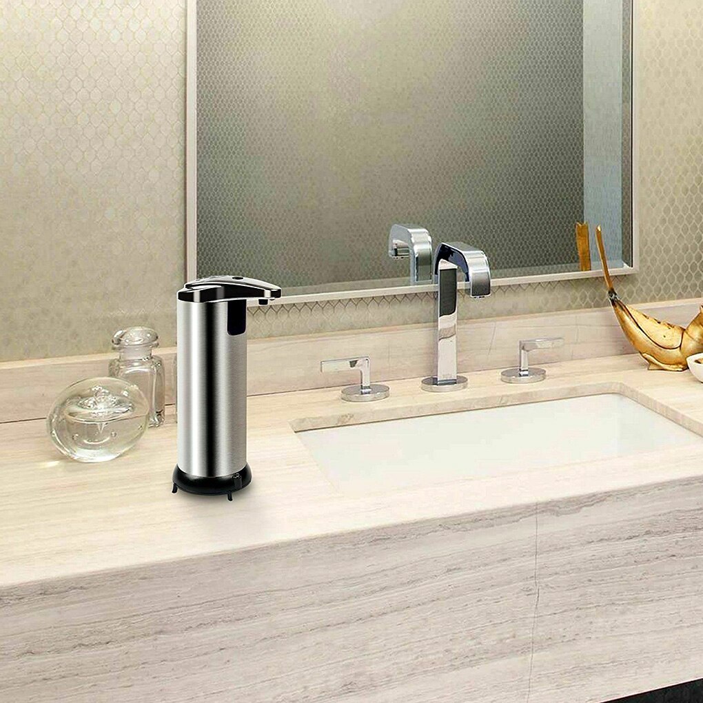 Automatic Soap Dispenser Infrared Touchless Motion Bathroom Dispenser Smart Sensor Liquid Stainless Steel Soap Dispenser
