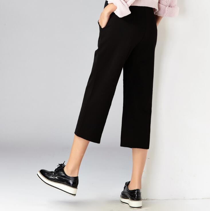Women's Maternity Pants Work Office Wear Casual Flare Leg Loose Trousers Over The Belly Pregnancy Pants Capris Pregnant Clothing
