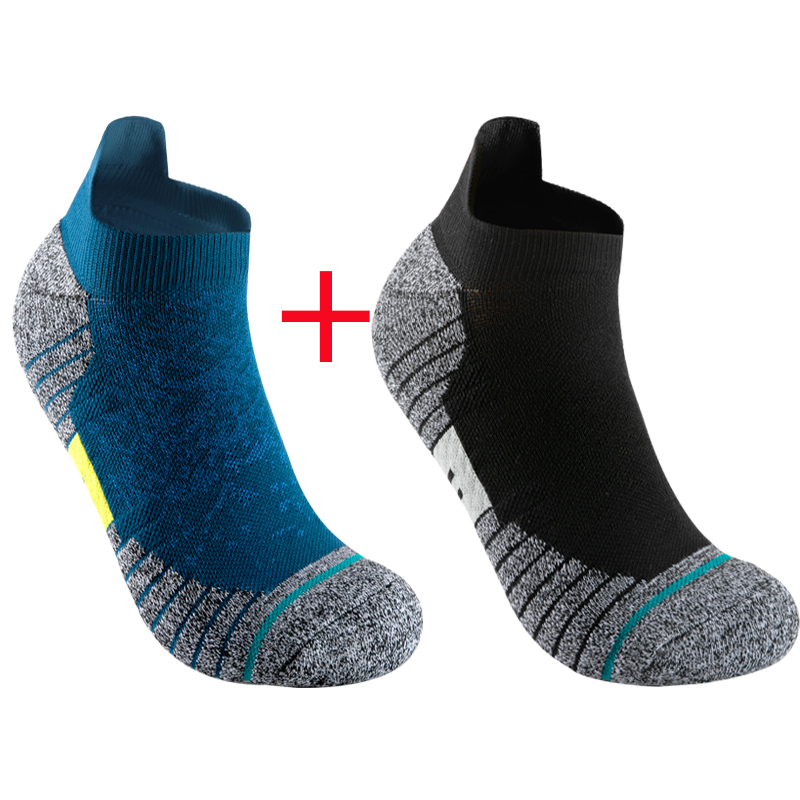 2 Pairs Bike Socks Men Nurse Compression Cycling For Women Mtb Guard Socks Stockings Sport Grip Barre Socks Invisible socks: Orange