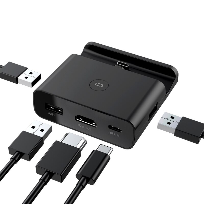 Convertisseur vidéo pour Nintendo Switch socle de charge HDMI transfert TV Portable type-c socle de charge