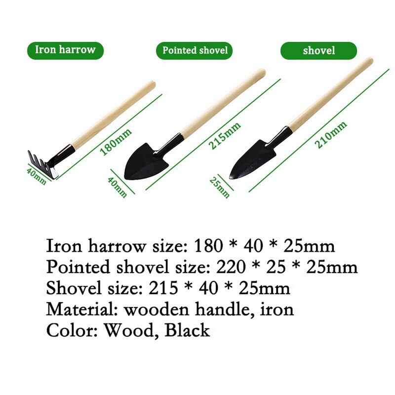 Mini Kit d'outils de jardinage de plantation outils succulents Kit de planteur de jardin Miniature outil de semis de transplantation pour ^ 9