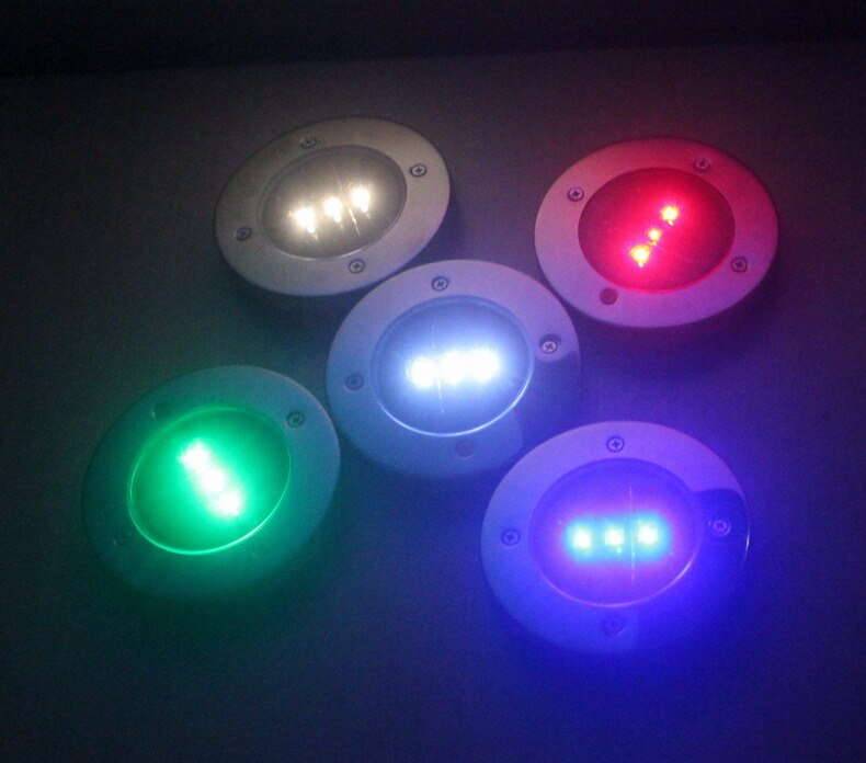 LED solar tuin tuin rvs tuin-vormige begraven verlichting