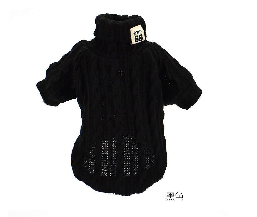 Pull tricot pour animaux chat | Chiot, chien, tricot , pulls classiques, tricot à col roulé, petits chiens, chaton chats, vêtements tricot doux: Black / XS