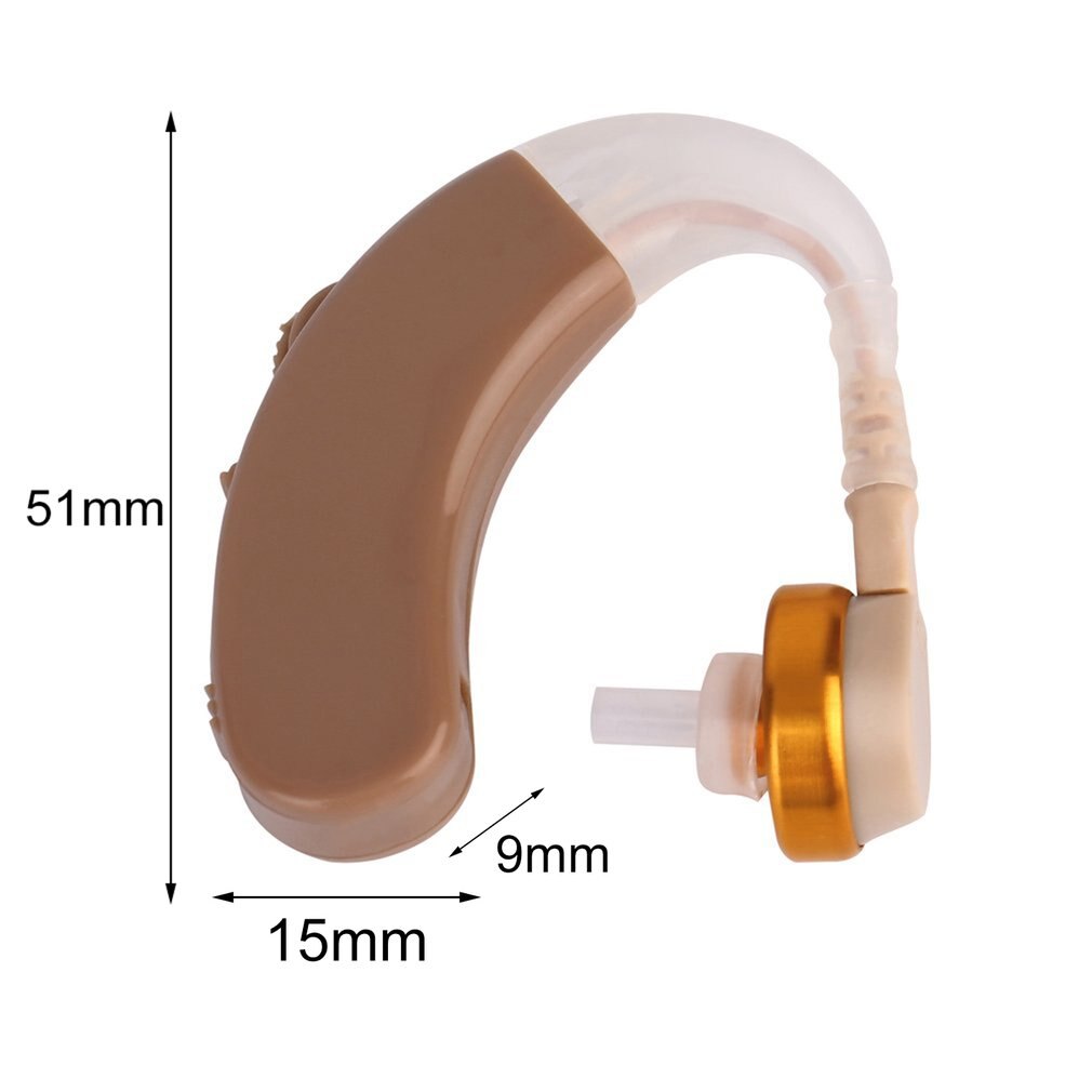 For Elder Deaf Aids Care Portable Mini Behind Ear Adjustable Tone Digital Hearing Aid High-Low Tone Sound Enhancer Amplifier